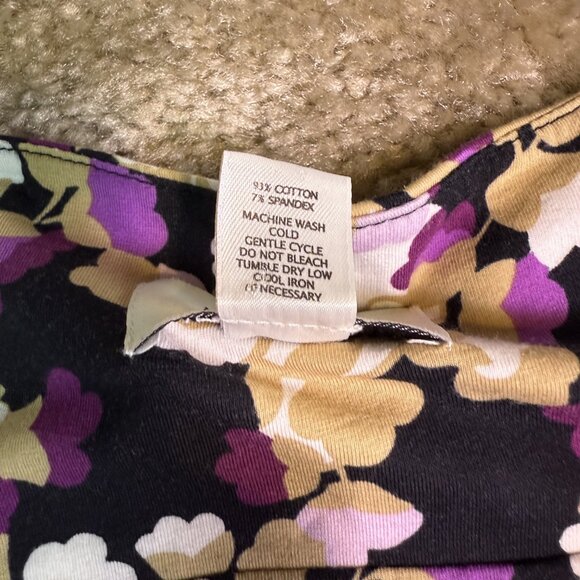 Ann Taylor LOFT Floral Tank Dress Petite Small PS Women's Sleeveless E426 - Picture 10 of 13